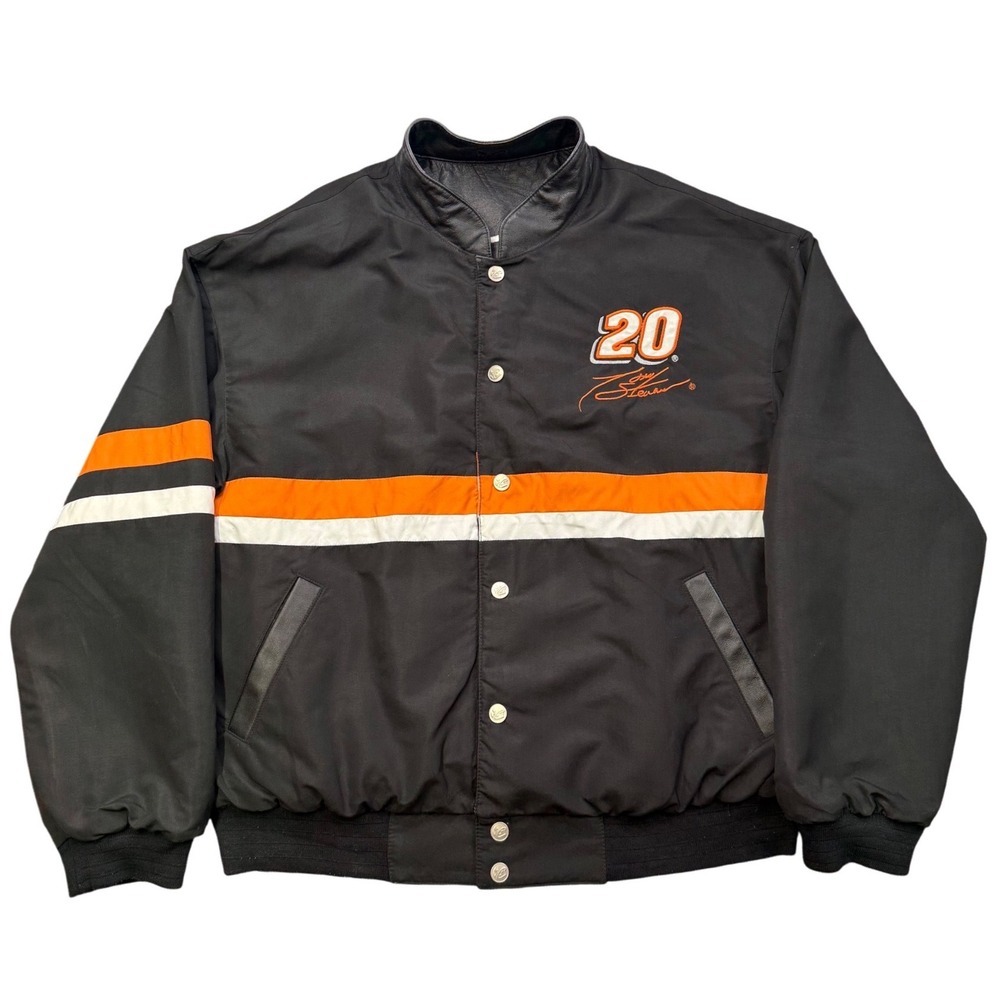 Tony‎ Stewart 20 Home Depot Leather NASCAR Jacket Chase Reversible L - Picture 7 of 11